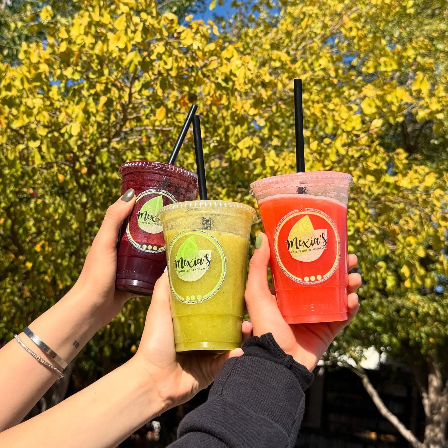 Tres smoothies de Mexia's